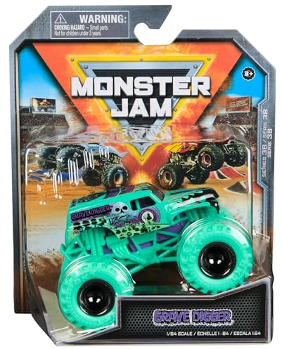 Monster Jam 2024 Official 1:64 Diecast Truck Series 38 Over Charged Grave Digger