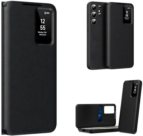 Hülle für S25 Ultra Klapphüllen + Card Slot + View Window,Flip Case Folio Cover für Samsung Galaxy S25 Ultra(3)