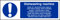 15cm x 5cm Dishwasher [PVC 0.65mm Flexible Plastic Sign]