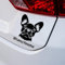 KLEBEKÖNIG Autoaufkleber - Französische Bulldogge mit Wunschtext - Tuning Haustier Hobby Deko Sticker Aufkleber Custom Hund Dog