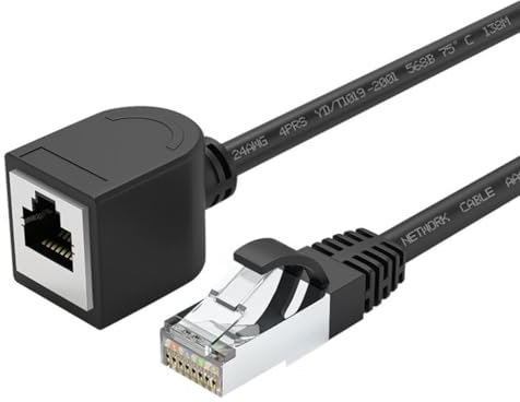 XAGMODSHN Highly Speed Cat6 Ethernet Extension Cable Adapter, RJ45 Male to Female Networking Cord 1000Mbps Speed Internet Cable