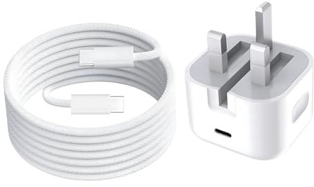 REVASOL Charger for AirPods 4, Airpods Pro (2nd generation), 20W USB C Charger Plug for IPhone 16/15 Pro Max,16/15 Plus,SE 4, Long Fast Charging Cord for iPad Pro 12.9/11, iPad Air/Mini/10th Gen(2M)