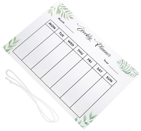 HOMSFOU 1 Satz Notiztafel Nachrichtenaufzeichnungstafel Memoboard Mit Lanyard Bürobedarf Wöchentliche Planer -vorstand Klare Handschriftliche Tafeln Desktop-memoboard Tisch-memoboard Acryl