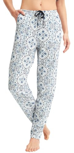 CALIDA Favourites Hose Damen, mit Seitentaschen, aus 100% Supima Baumwolle | Seitentaschen, temperaturausgleichend, atmungsaktiv, leichter Stoff