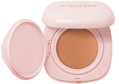Sculpted by Aimee Cream Cushion Foundation with SPF 30 | Buildable & Refillable Base, Soft Cushion Applicator & Mirror, Vegan, Niacinamide, Vitamin E, and Bio-Technology
