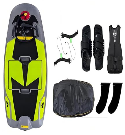 Elektrisches Rückschlagbrett, motorisiertes 12 kW Surfboard mit abnehmbaren Schwanzflossen und Hilfsgriff, Selbstkontrollgeschwindigkeit 48-52 km/h, Akkulaufzeit 55-100 min, verbessert