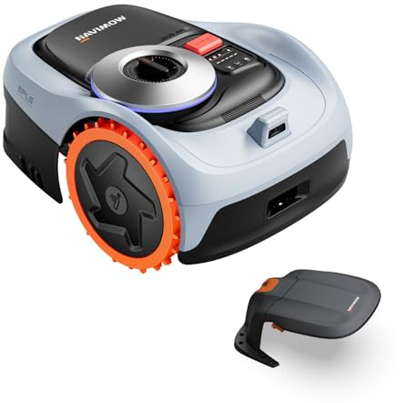 Segway Navimow i205 AWD Robot Tagliaerba Senza Filo Perimetrale - Kit con Garage S, Trazione Integrale per Pendii del 45%, EFLS NRTK + Visione, Non è Necessaria un'antenna RTK (Spedito separatamente)
