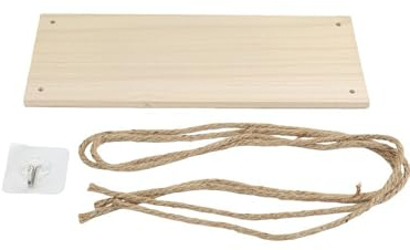 Whychstore Hängeregale für die Wand, rustikales recyceltes Holz, Schaukel mit Haken, natürliches schwebendes Regal für Zuhause, Schlafzimmer, Gartendekoration