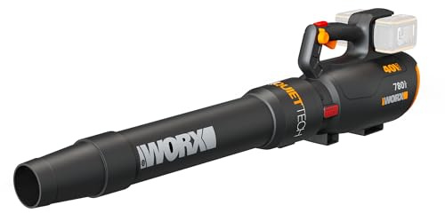 WORX Cordless Leaf Blower, Electric Blower with 780 CFM & 190 MPH, Brushless Lawn Blower with Gas-Like Power & 57 dB, Batteries & Charger Not Included, WG582.9