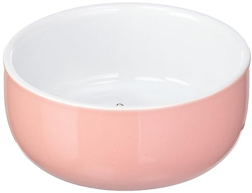 Nobby Gamelle en céramique pour rongeurs - Saumon et Blanc - Diamètre 11 cm x 4,5 cm