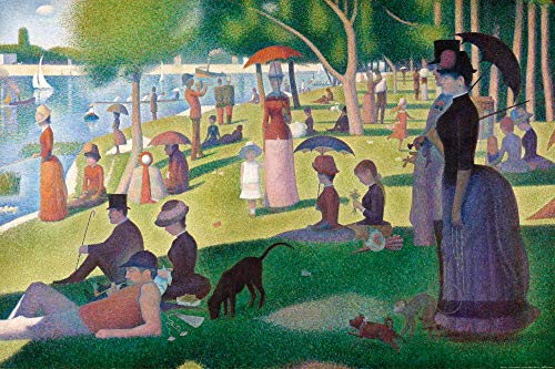 1art1 Georges Seurat XXL Poster EIN Sonntagnachmittag Auf Der Insel La Grande Jatte Plakat | Bild 120x80 cm