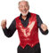 dressforfun 901000 Herren Pailletten Anzug Weste, V-Ausschnitt, Ärmellos, rot - diverse Größen - (XXL | Nr. 303985)