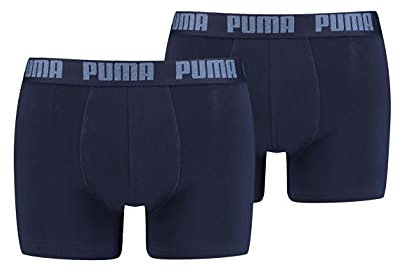 Puma Herren Boxer Unterwäsche, Marineblau, M (2er Pack)