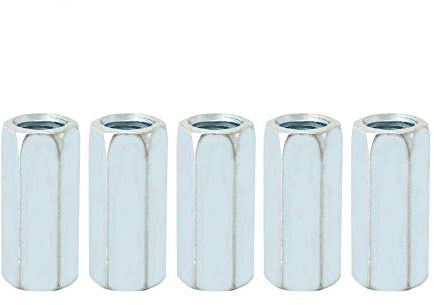 5 pz M12 * 40 Dado a stelo lungo Spirale esagonale Zinco Dado a manicotto esagonale Distanziale Fissaggi filettati Distanziatore Filo Vite biella Biella Dado di