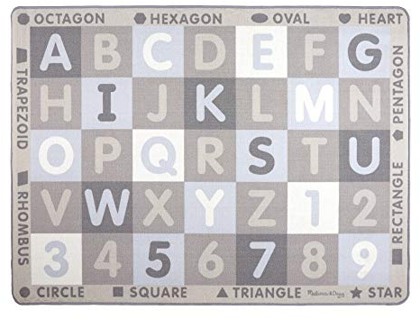 Melissa & Doug | Jumbo ABC-123 Teppich neutral | Dekor | 2+ | Geschenk für Jungen oder Mädchen