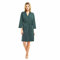 U2SKIIN Morgenmantel Damen 100% Baumwolle, leichter Bademantel Kimono Saunamantel Loungewear Hausmantel kurz (Türkisblau, M)