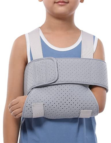 JMYSD Cabestrillo para Niños - Manguito Rotador Ajustable - Soporte De Codo para Estabilizar La Recuperación De Lesiones En El Brazo,L