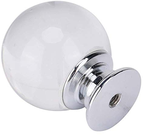 Ticfox 10pcs Crystal Glass Ball Pulls Cabinet Door Knobs Cupboard Drawer Furniture Handles with Screws