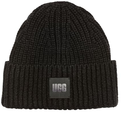 UGG Herren M Chunky Rib Beanie M Grobrippige Mütze, Black, O/S