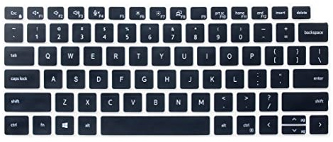 Keyboard Skin Cover Compatible for Dell Latitude 5420 7410 7420 14 inch, Dell Latitude 9000 9420 9510 9520 7520 15.6 inch, Dell Latitude 7320 5320 13.3 inch (Black)