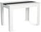 IDMarket ROZY - Mesa de comedor rectangular para 4 personas, 110 cm, color blanco y negro
