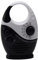Jiakalamo Shower Radio, Splash-Proof Type AM FM Portable Waterproof Hanging Shower Radio with Top Handle (Black And White)