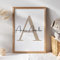 Personalisiertes Kinderzimmer Poster Jungen & Mädchen Wandbilder Babyzimmer Wanddeko mit Namen Buchstabenposter Geschenke zur Geburt für Jungen und Mädchen (Beige, 30x40cm)