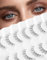 Onlyall Lashes Natürlicher Look Falsche Wimpern Natürliche Wispy Lashes Kurze Wimpern Fake Eye Lashes Clear Band Wimpern 7 Paare A22