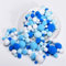 JekyTMP 400 Stück 10-30mm Pompons Bunte Pompom Pom Pom BäLle Pompons Zum Basteln Bunt Mini Pompons BäLle Flauschigen Kleine Mini-Pompons Craft Pom Poms Bunte Flauschige Pompons (Blau)
