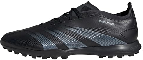 adidas Unisex Predator 24 League Low Turf Boots Football, Core Black/Carbon/Core Black, 9 UK