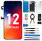 CYKJGS for iPhone 12 Pro Max Screen Replacement with Front Speaker Proximity Sensor LCD 6.7 Display Digitizer 3D Touch Full Assembly Front 12 Promax Glass Repair Kit Fix Tool A2342 A2410 A2411 A2412