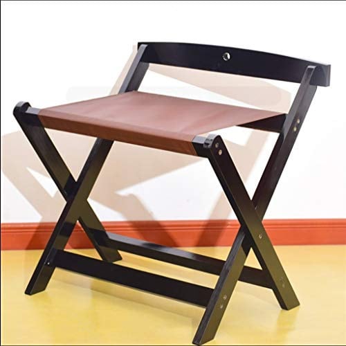 Porte-Bagages de Chambre à Coucher, Porte-Bagages, Porte-Bagages en Bois Massif Porte-Valise Pliant (C)