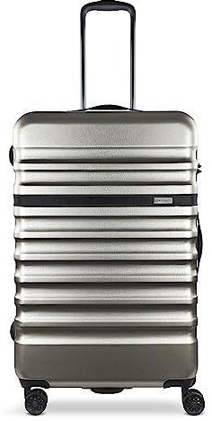 bugatti Corium Hartschalenkoffer 78x49x28,5 cm - 85L, 4 Rollen mit TSA Zahlenschloss, Champagner