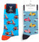 TwoSocks Weihnachtsmann Socken Herren & Damen lustige und witzige Strümpfe als Geschenk, Baumwolle, Einheitsgröße (Roller Liebe)
