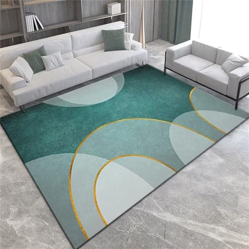 Kunsen Schlafzimmer deko modern Rutschhemmend und schmutzabweisend Teppich mädchen kinderzimmer grün Günstiger schlafzimmer50X80CM