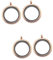 NUOBESTY Sets Alloy Glass Necklace Parts Diy Pendant Necklace Round Open Back Bezel Charms Funny Photo Storage Making Supplies Pcs