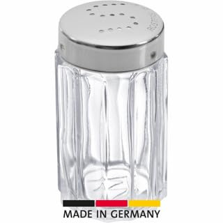 Westmark Salzstreuer Tradiitionell, einzeln mit Barcode, spülmaschinengeeignet, 5 Jahre Garantie, Glas, Deckel aus Edelstahl