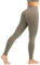JOYSPELS Sport Leggings Damen, High Waist Sporthose Blickdicht Sportleggins Gym Leggins Push Up Yogahose, Perlbeige L