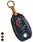 OFF WE GO Schlüsselhülle Cover Leder Autoschlüssel Hülle für Display LCD BMW 5er 6er 7er 8er G01 G02 G05 G07 X3 X4 X5 X7 740li 730li 740li 750li 760li Schlüssel Cover mit Schlüsselanhänger, Blau