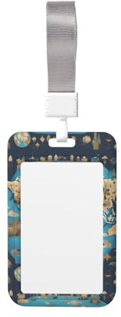 Schlüsselband mit Weltkarten-Aufdruck, Schlüsselband, für Krankenschwestern, Lehrer und Sicherheitspersonal