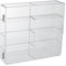 Amagogo Transparente Vitrine, Modellvitrine, Vitrine für Automodelle, bietet Platz für bis zu 8 Sammlerautos im Maßstab 1/64 aus Druckguss