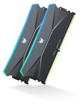 Acer Predator Hera DDR5 RGB RAM 32 Go (2 x 16 Go) 7200 MHz CL34 Mémoire pour ordinateur (PC5-57600) Compatible AMD EXPO Intel XMP, Noir
