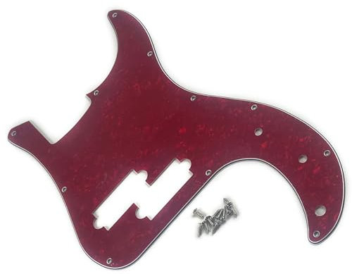 Precisions Bass Styles Pickguard Bass Pickguard Scratch Plate 11-Loch 4 String Electric Bass Pickguard Easy To Use