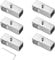 M METERXITY 6-Pack Structural Pipe Connector, Square Tubing T Clamps Stainless Steel Pipe Connector for OD 1 or 25MM Pipe, Conduit Connectors