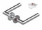 Beschläge Hamburg | smartbloc® hidden Hero Form 1106 - DIN LINKS | Türklinke mit integrierter Verriegelung | Türbeschlag ø54 x 5 mm für Zimmertüren | Drückergarnitur für Innentüren in Edelstahl matt