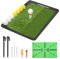 IMAYCC Golf Practice 3 in 1 Replaceable Hitting Fairway & Rough Turf Mat with Ball Tray Golf Tees and Heavy Anti slip Rubber Base Portable for Outdoor/Indoor Swing Training