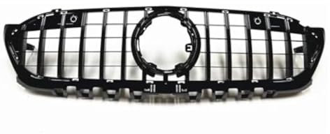 Front Nieren Kühlergrill Für Mercedes Für B&enz A Klasse W177 A180 A200 A250 A45 Für AMG 2019-2022 Auto Stoßstange Grille Vorne Niere Grille(Schwarz)
