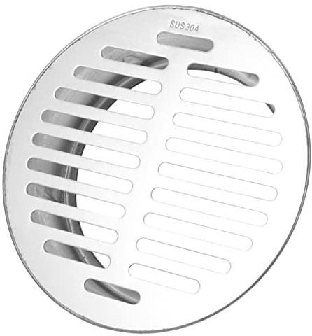 HOMOCONO Bodenablaufabdeckung Aus Edelstahl Abnehmbar Für Entwässerungsgräben Garten Balkon Blumen Gegen