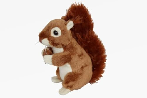 Teddys Rothenburg Kuscheltier Eichhörnchen braun 16 cm Plüscheichhörnchen Plüschtier