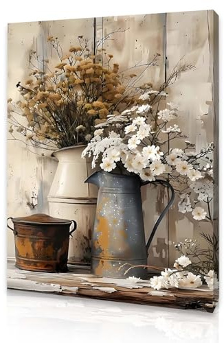 Qiukoo Wall Art for Living Room, Modern Framed Canvas Wall Art, Living Room & Bedroom Wall Decoration, Canvas Prints for Walls, Pictures for Bedroom Walls, Durable & Water-Resistant, 12x16 Inch